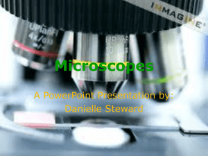 Microscopes - daniellesteward