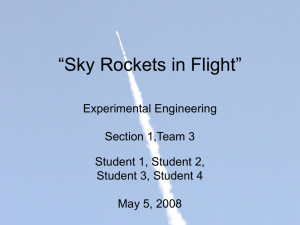 Sky Rockets in Flight