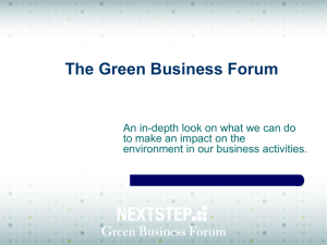 The Green Business Forum - American Chamber of Commerce in