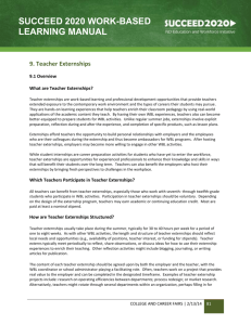 Teacher Externships (includes all resources) (Doc)