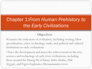 Chapter 1:From Human Prehistory to the Early Civilizations