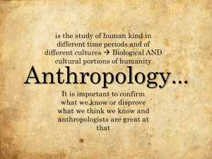 1. Physical Anthropology