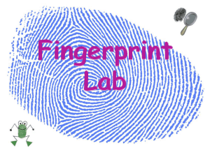 Fingerprint Lab Problem: Which is the most common type of
