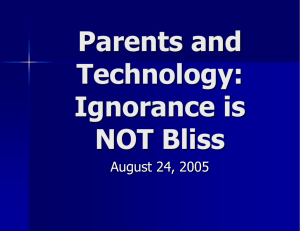 Parents and Technology