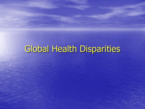 Global Health Disparities Presentation
