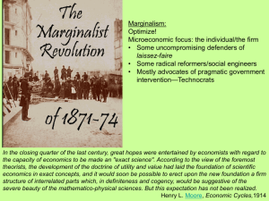 Marginalist Revolution/Marshall