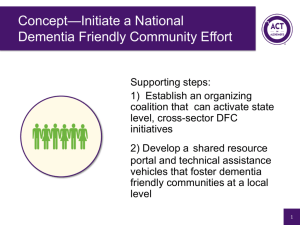 Alzheimer's & Dementia Community Collaborations: The Steps to