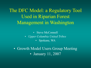The DFC Model - Growth Model Users Group