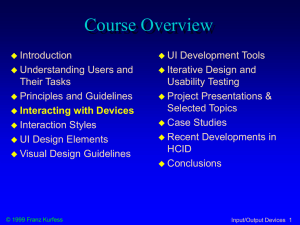 Input/Output Devices