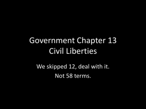 Government Chapter 13 Civil Liberties