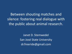 Between shouting matches and silence: fostering real dialogue with