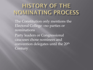 Lecture Notes on History of the Nominating Process