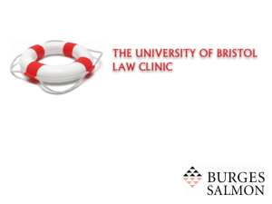 Consumer Rights Presentation - the University of Bristol Law Clinic