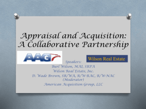 Appraisal and Acquisition: A Collaborative Partnership