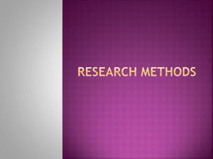 Research methods - Rapid City Area Schools