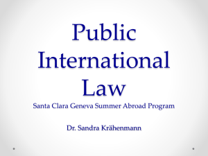 Public International Law (Powerpoint)