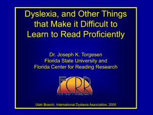 - Florida Center for Reading Research