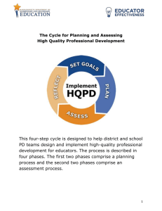 PD Cycle All Phases - Massachusetts Department of Education