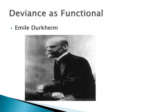 Deviance as Functional - People Server at UNCW