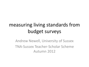 measuring living standards