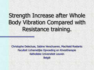 162.Strength Increase after Whole Body Vibration Compared with