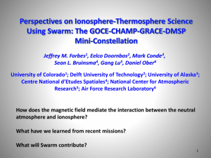 Perspectives on Ionosphere-Thermosphere Science Using Swarm