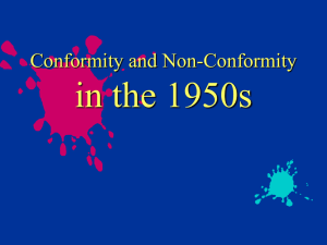 Conformity of the 50s PP