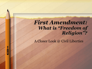 First Amendment: What is “Freedom of Religion”?