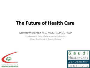 The Future of Health Care