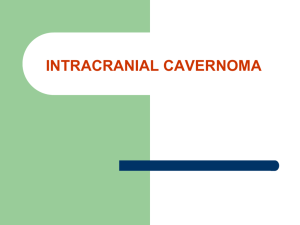 management of intracranial cavernoma