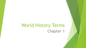 World History Terms
