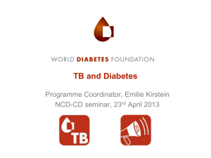 Diabetes & TB - Sex og Samfund