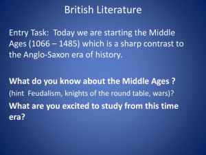 What do you know about the Middle Ages