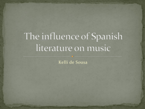 The influence of Spanish literature on music