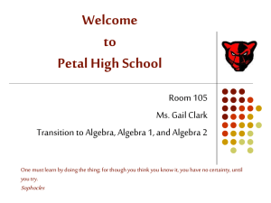 Welcome to petal High school