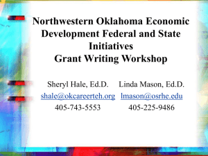Oklahoma Economic Development Federal and State Initiatives