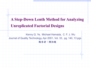 A Step-Down Lenth Method for Analyzing Unreplicated Factorial