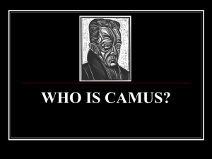 who is camus? - AP English Literature and Composition