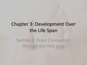 Chapter 3: Development Over the Life Span