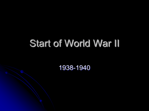Start of World War II