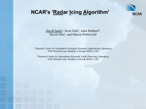 NCAR's 'Radar Icing Algorithm'