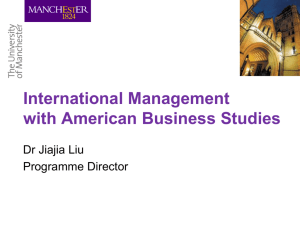 BSc in International Management