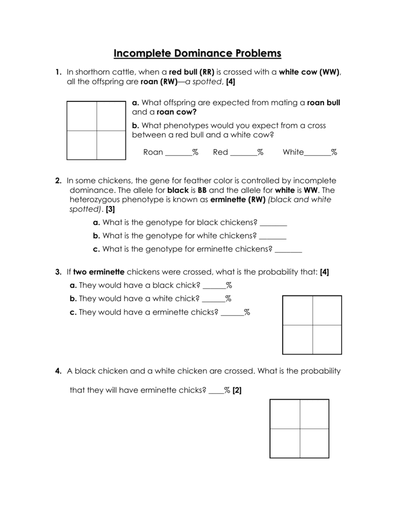 worksheet. Incomplete Dominance And Codominance Worksheet. Grass Fedjp Worksheet Study Site