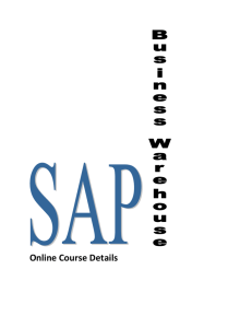 CourseContent-SAP BW