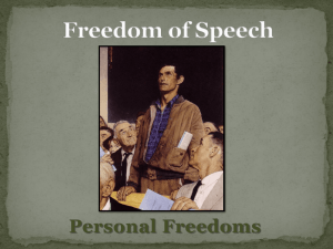2. Freedom of Speech