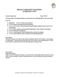 brain-targeted teaching learning unit