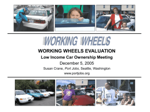 Evaluation of Working Wheels, Seattle