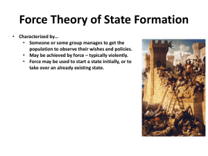 Force Theory of State Formation