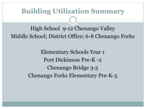 Building Utilization Summary - Chenango Forks Central Schools