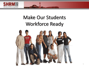 SHRM Workforce Ready Presentation